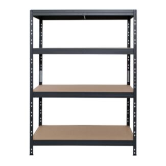 Bezšroubový kovový regál s HDF policí RIVET, 180x120 cm (VxŠ) - Hover