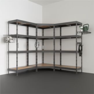 Régal RIVET CORNER PACK 180x180x180x45cm s příslušenstvím - Hover