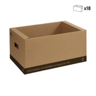 Kartonový box a krabice, 46x34x23cm, 10 ks