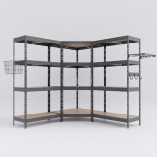 Régal RIVET CORNER PACK 180x180x180x45cm s příslušenstvím