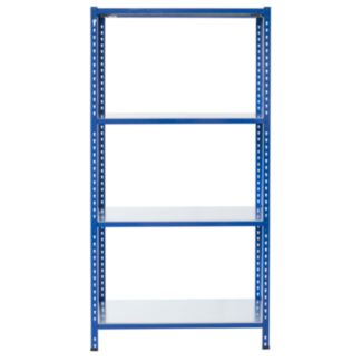 Bezšroubový kovový regál 250x80 cm (VxŠ) L profil