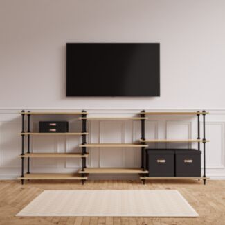 DECO set: Otevřený příborník s příslušenstvím 92,5x235x35 cm