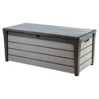 Zahradní plastový úložný box Brushwood Storage Box 455 l, šedý