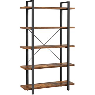Stabilní stojící regál, 5 polic, 177,5x105x33,5 cm