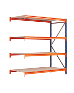 REGÁL LONGSPAN, Kovový regál přídavný modul 200x240x80cm, 500kg na DTD polici