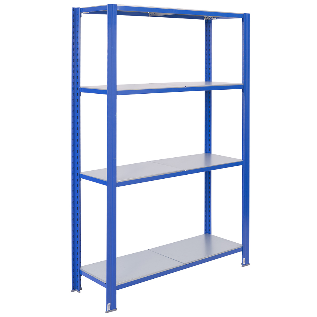 Bezšroubový kovový regál 200x120 cm (VxŠ) T profil