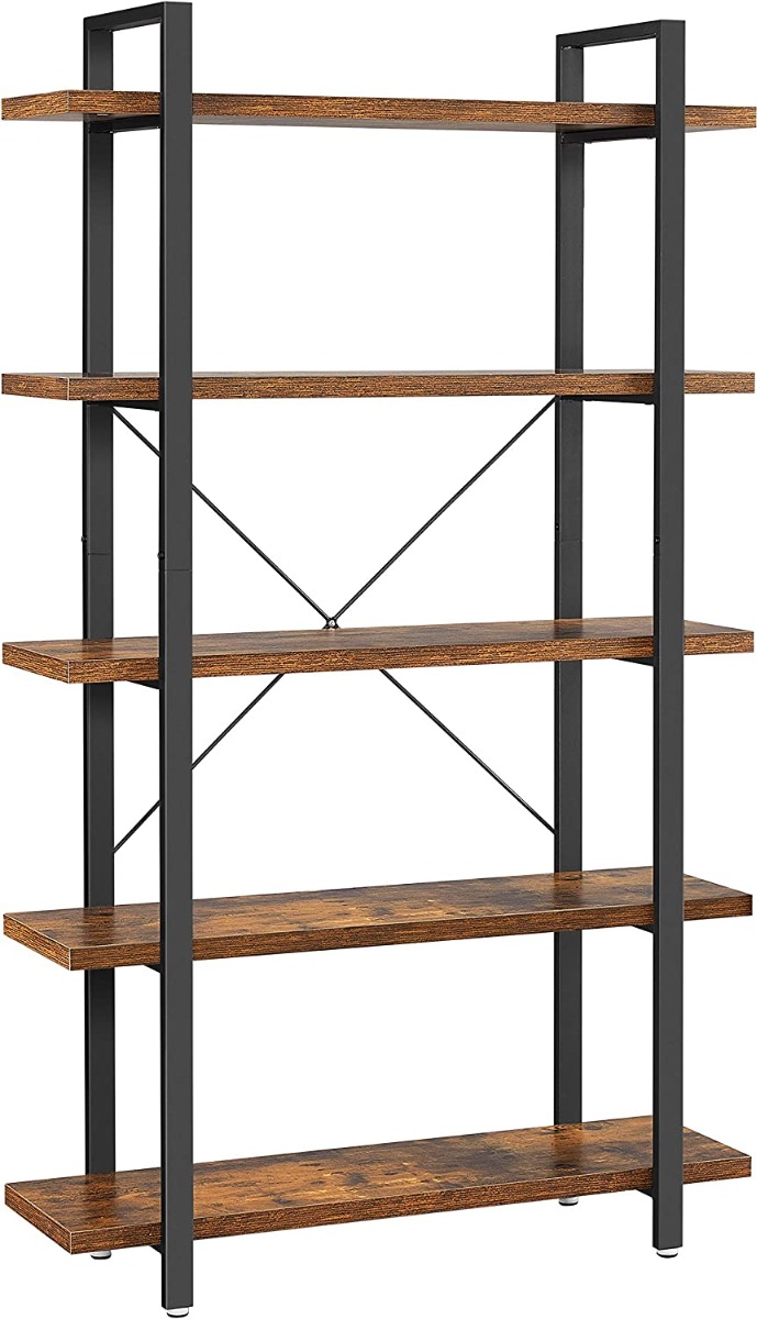 Stabilní stojící regál, 5 polic, 177,5x105x33,5 cm