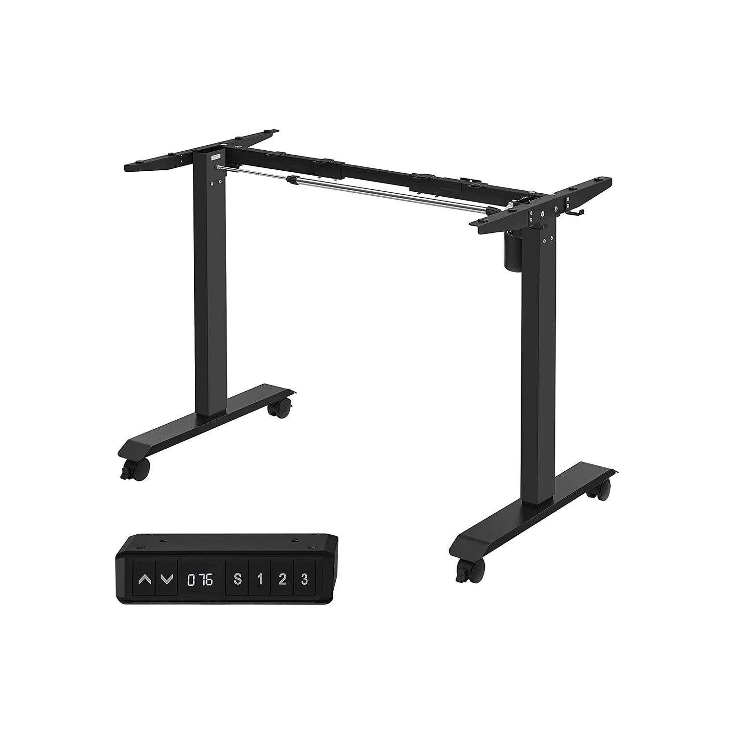 Výškově nastavitelný stolní rám, Ocel, 73-118x86-135x60cm