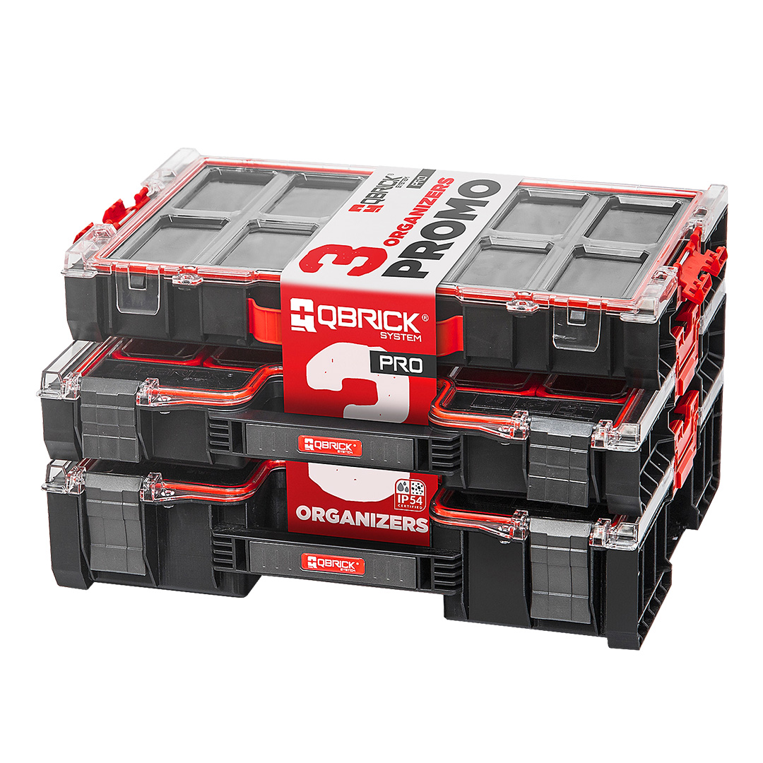 Sada boxů na drobné díly: Qbrick System PRO Organizer 300 + 200 + 100 MFI